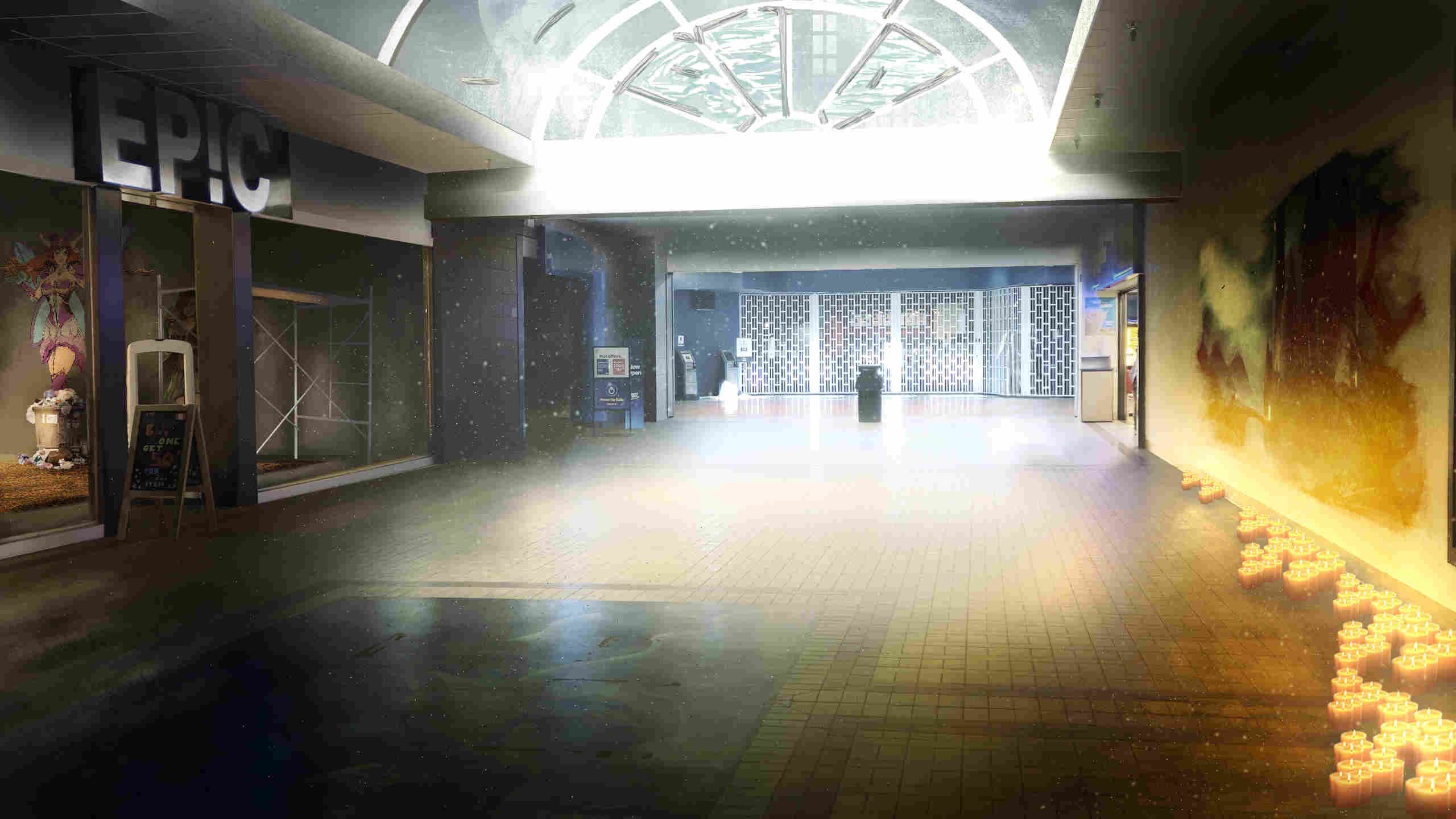 Base render of 3D environment before processing